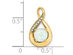 4/5 carat (ctw) Lab-Created Opal Pendant Necklace in 14K Yellow Gold Sterling with Chain