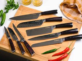 Seido™ Japanese Master Chef's 8-Piece Knife with Gift Box - Buy One Get One FREE!