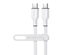 Flexi Pro USB-C to USB-C Soft-Touch Silicone Fast Charge Cable 6FT White