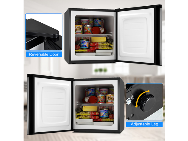 STAKOL 1.1 cu.ft. Compact Single Door Mini Upright Freezer - as pic