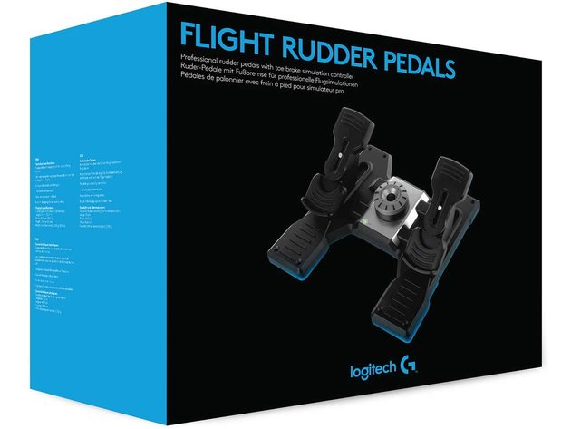 Logitech G Pro 945-000068 Flight and Accurate Self-Centering Rudder Pedals (Used, Damaged Retail Box)