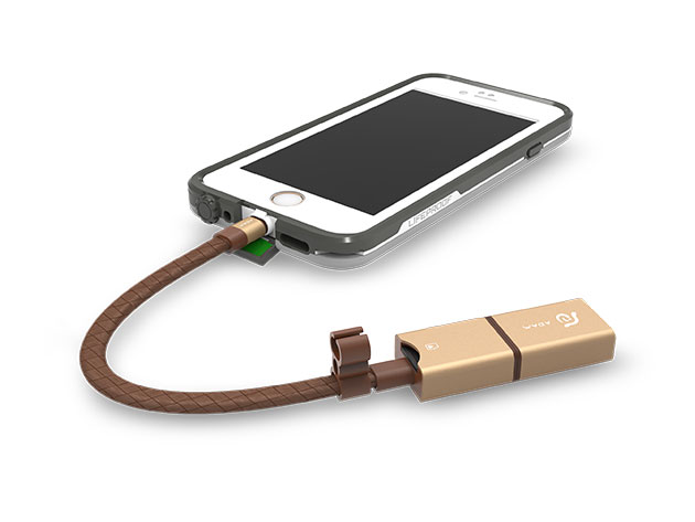 iKlips Wizard Storage Expanding Card Reader (Gold 64GB)