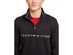 Tommy Hilfiger Men's Logo French Rib Quarter-Zip Pullover Black Size Large