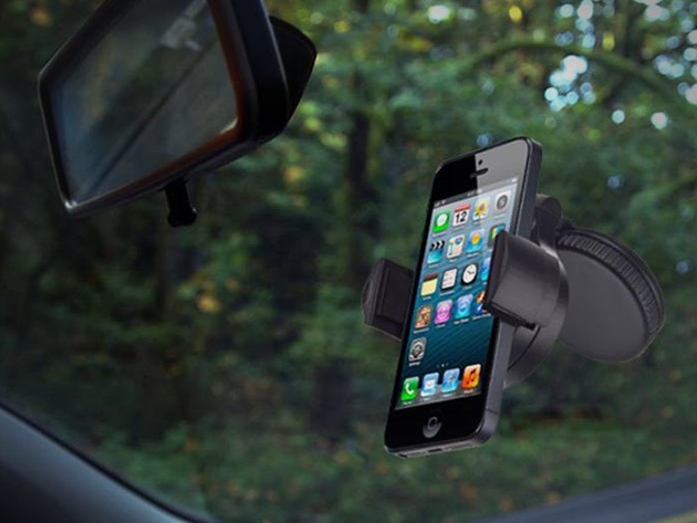 Universal Car Mount With 360 Rotation + Adjustable Fit