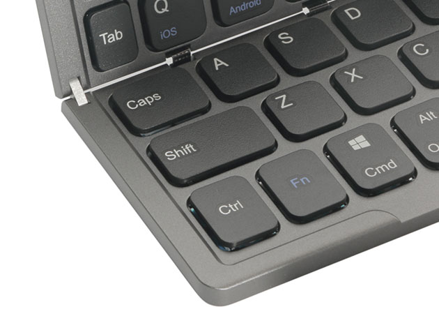 Foldable Bluetooth Keyboard with Built-In Stand