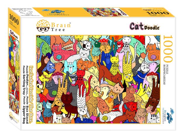 Cat doodle Jigsaw Puzzles 1000 Piece
