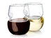 16 Oz. Stemless Wave Wine Glasses: Set of 4