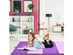 Costway 4'x8'x2'' Gymnastics Yoga Mat Thick Folding Panel Gym Purple/Pink 