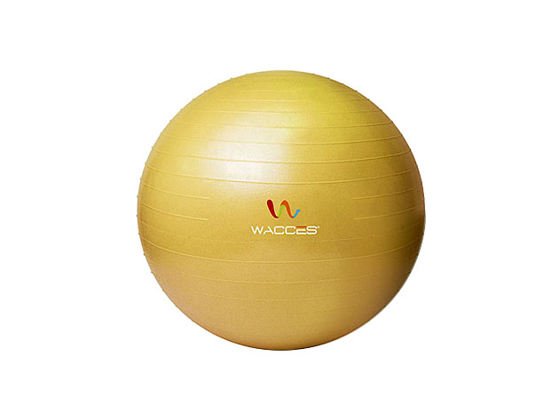 yellow yoga ball