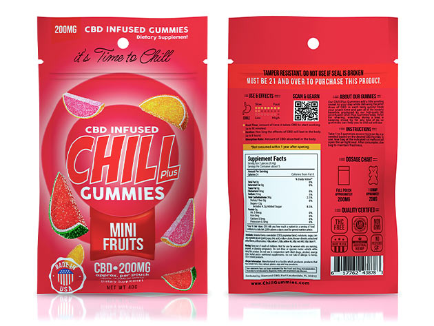 Chill Plus CBD-Infused Mini Fruit Gummies