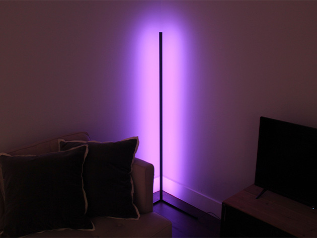 With Over 16 Million Colors & 300 Effects, This Corner Lamp has the Perfect Lighting for Your Home