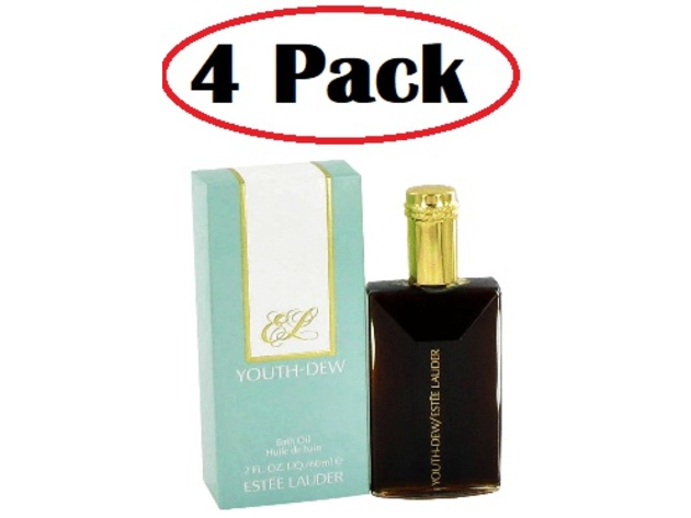 4 Pack of YOUTH DEW by Estee Lauder Bath Oil 2 oz