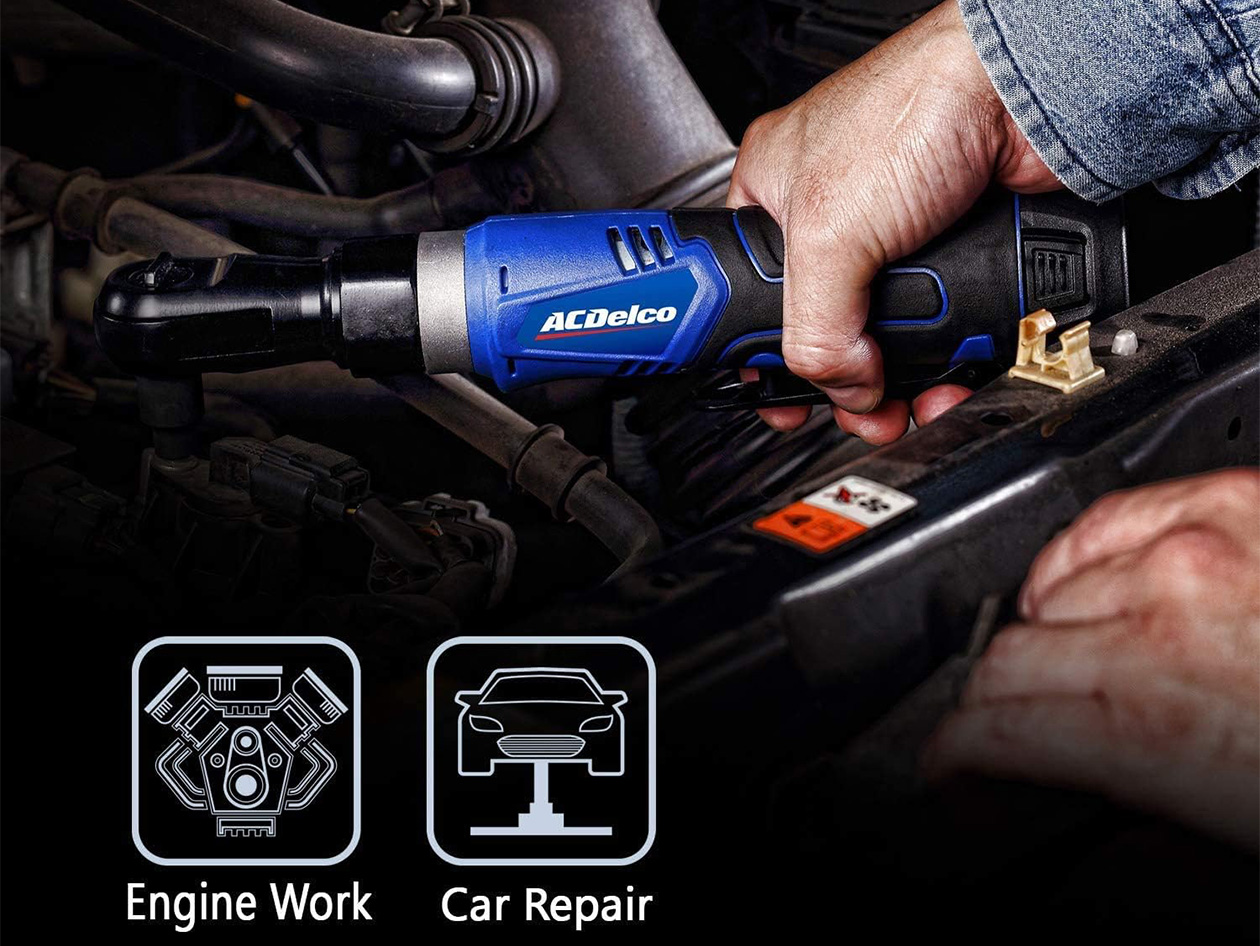 ACDelco G12 Series Li-ion 12V 1/4" & 3/8" Ratchet Wrench Kit with 1 Battery & Bag