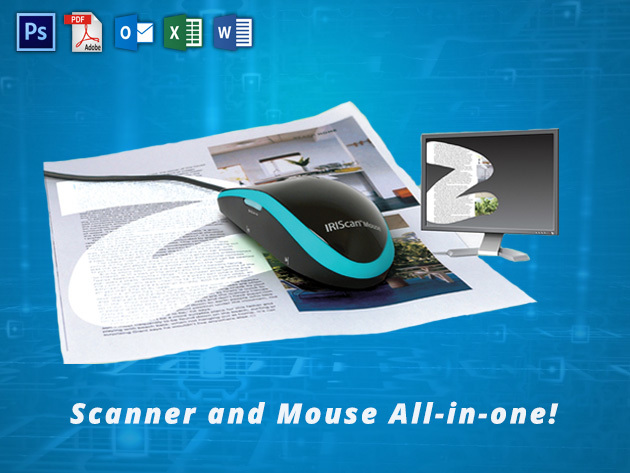 The Pro Scanning Bundle: All-In-One Scanner Mouse + IRISCompressor Pro Software