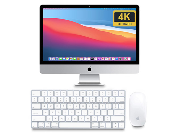 Apple iMac 21.5" Retina 4K Core i5, 3.0GHz 8GB RAM 1TB Fusion Drive - Silver (Renewed)