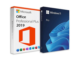 The All-in-One Microsoft Office Pro 2019 for Windows: Lifetime License + Windows 11 Pro Bundle