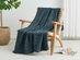 Vintage Cotton Waffle Blanket (Throw/Indigo)