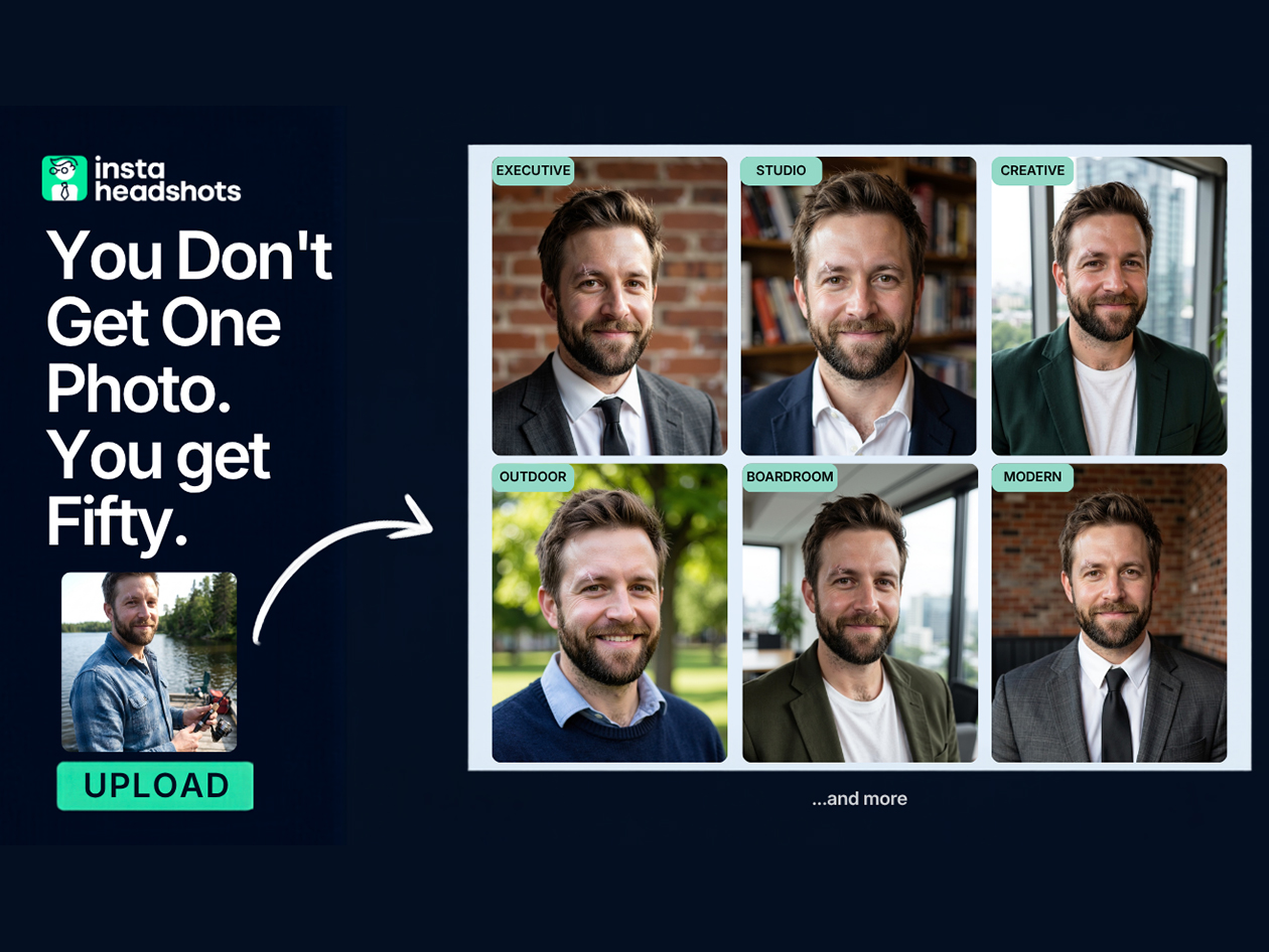 InstaHeadshots AI Headshot Generator Starter Plan: One-Time Purchase