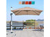 10Ft Square Patio Offset Cantilever Umbrella 360 Degree Tilt Aluminum - Tan