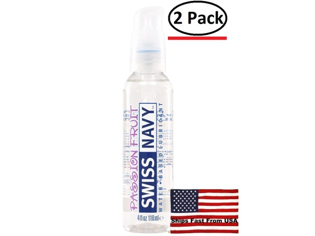 ( 2 Pack ) Swiss Navy Flavors Water Based Lubricant - Passion Fruit 4 Fl. Oz.