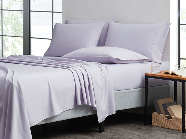 4-Piece Bamboo Comfort Luxury Sheet Set (Lilac/Twin)