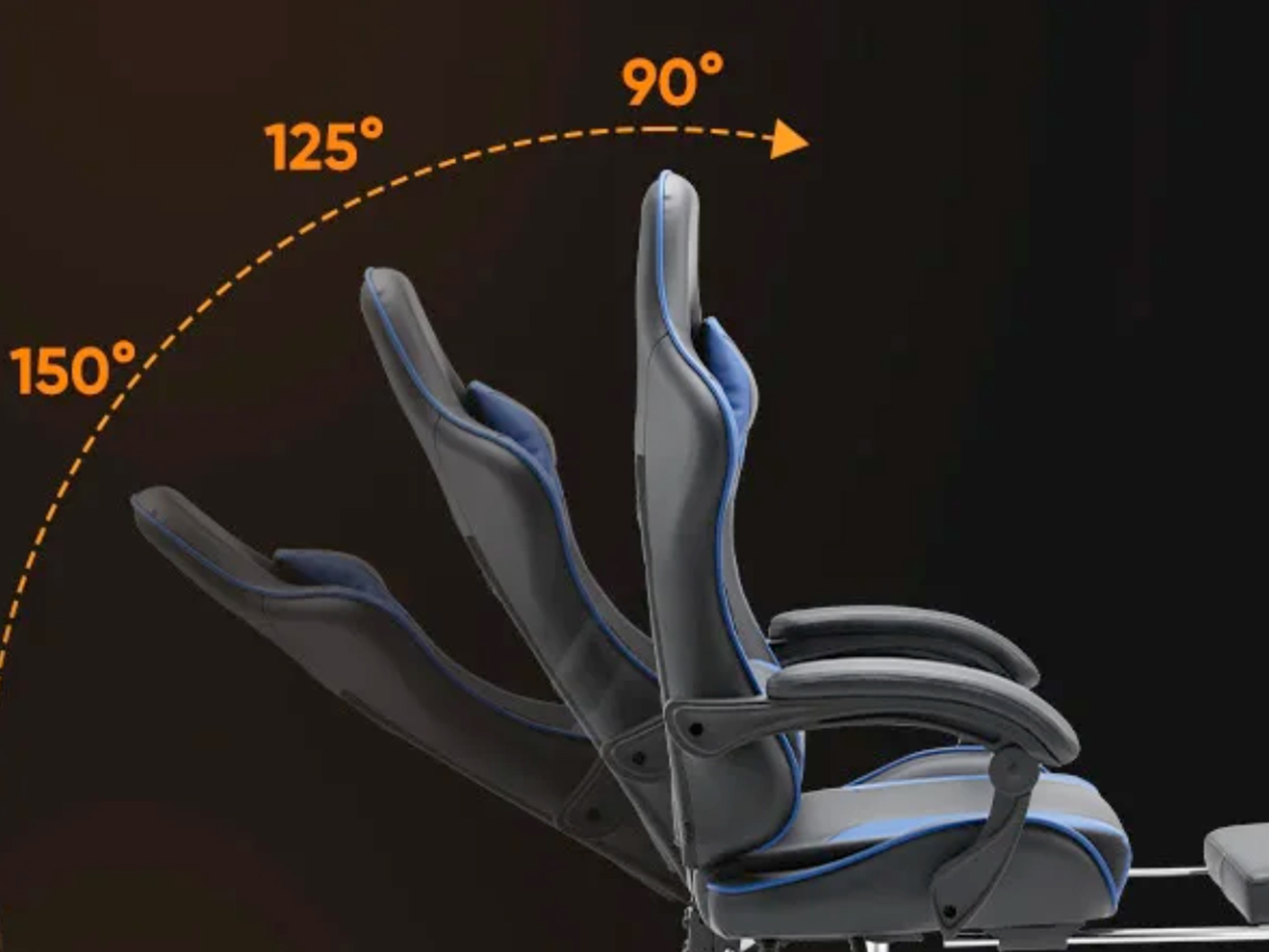 Dragon X2 Gaming Chair with Lumbar Support & Foot Rest (Pink)