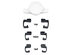 SUC-IT Patented Silicone Suction Phone Holder with Clips