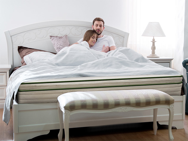 Amore Natural Hybrid Mattress Pillow-Top (California King) + 1 Free Pillow
