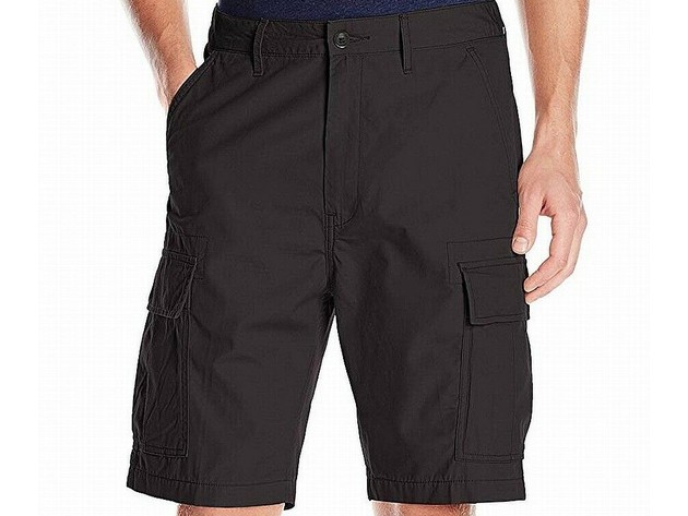 Levi's Men's Carrier Loose-Fit Cargo Shorts Black Size 40