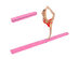 Costway 7' Sectional Gymnastics Floor Balance Beam Skill Performance Training Folding - Pink