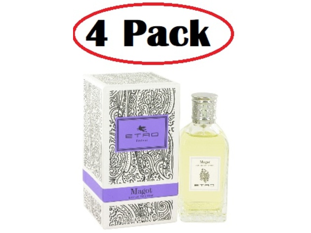 4 Pack of Magot by Etro Eau De Toilette Spray (Unisex) 3.4 oz