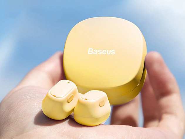 Baseus Wireless Bluetooth 5.0 Headphones (Yellow)