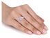 1/2 Carat (ctw) Sky Blue Topaz Heart Promise Ring in 10K White Gold - 7