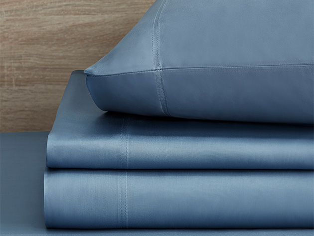 Kathy Ireland 300 Thread Count 100% Bamboo Rayon Sheet Set (Full/Denim)