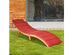 Costway 2 PCS Folding Wooden Lounge Chair Chaise W/ Cushions  Pool Deck 