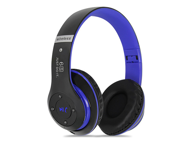 S6 Bluetooth Wireless Headphones (Blue)