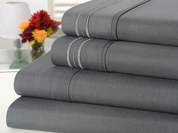 Bamboo Comfort 4 Piece Luxury King Sheet Set Gray Stacksocial