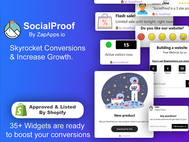 SocialProof by ZapInventory: Free Forever Plan