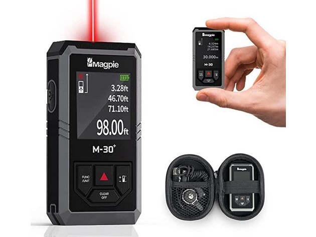 M-30+ Super Compact Laser Distance Meter (Natural Beige) | Gadget Hacks ...