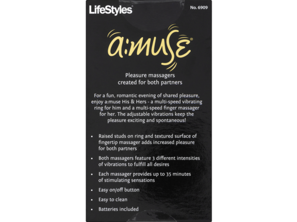 LifeStyles A:Muse His and Hers Vibrating Ring Pleasure Massagers with Multi  Speed | StackSocial