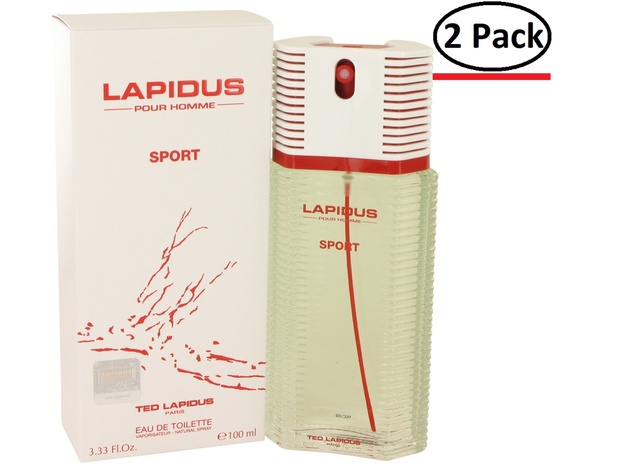Lapidus Pour Homme Sport by Lapidus Eau De Toilette Spray 3.33 oz for Men (Package of 2)