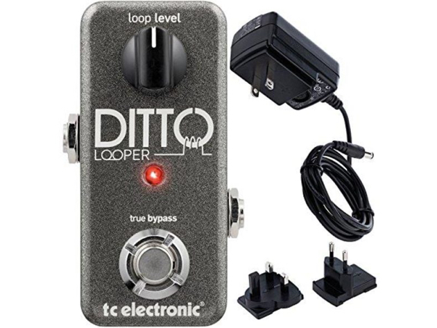 TC Electronics Ditto Looper Effects Pedal Bonus Power Supply Gray 24-bit (Used, Open Retail Box)