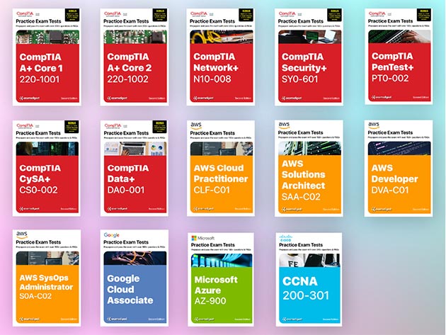 The 2022 CompTIA & AWS Practice Exam E-Book Bundle | Bleeping Computer