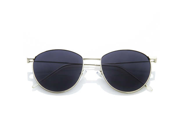 The Bezel Sunglasses Silver / Smoke