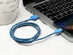 10-Ft Cloth MFi-Certified Lightning Cable: 3-Pack (Blue)