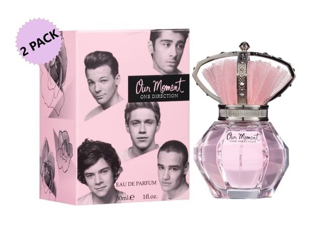 A bottle of One Direction Our Moment perfume