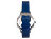 Bertha Georgiana Mother-Of-Pearl Leather-Band Watch (Silver/Blue)