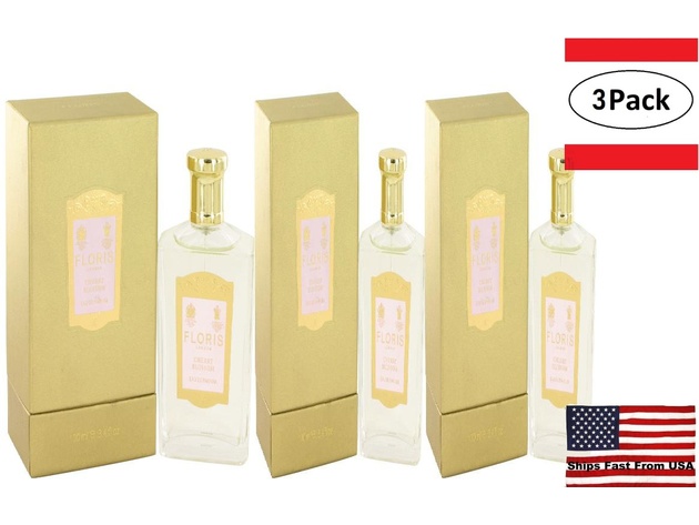 3 Pack Floris Cherry Blossom by Floris Eau De Parfum Spray 3.4 oz for Women