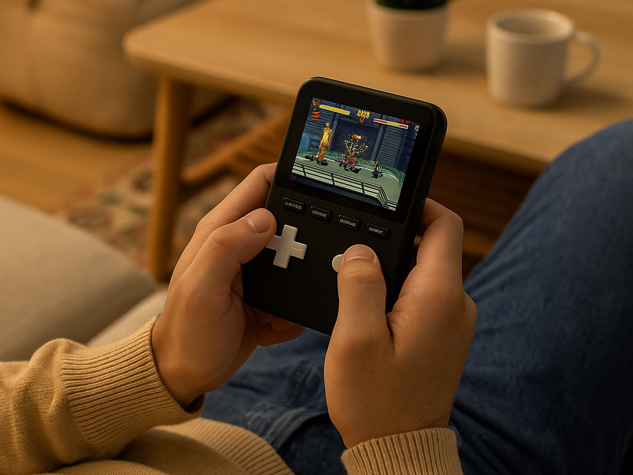 PowerBoy 2-in-1 Retro Gaming Console & Fast-Charging Power Bank