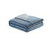 Zakary Flannel Reversible Heathered Sherpa Throw Blanket (60"x80"/Light Blue)